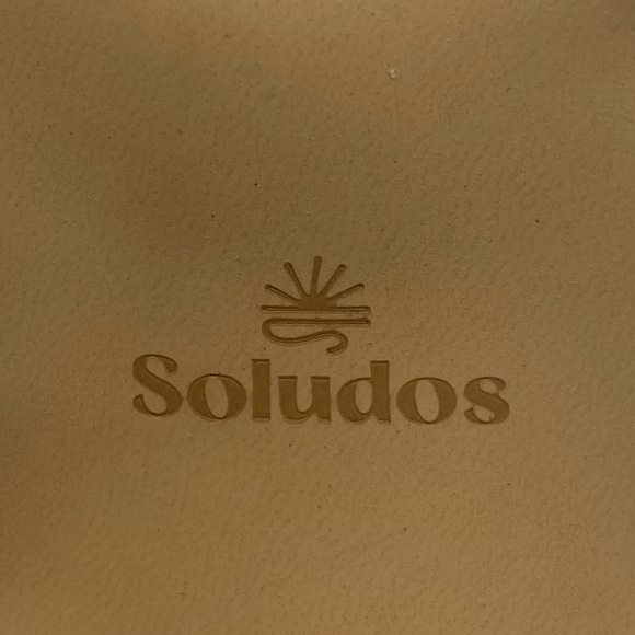 Soludos Shoes Lucia Heel Sandals Brown Leather Casual Peep Toe Buckle Size 9.5 - Picture 9 of 12